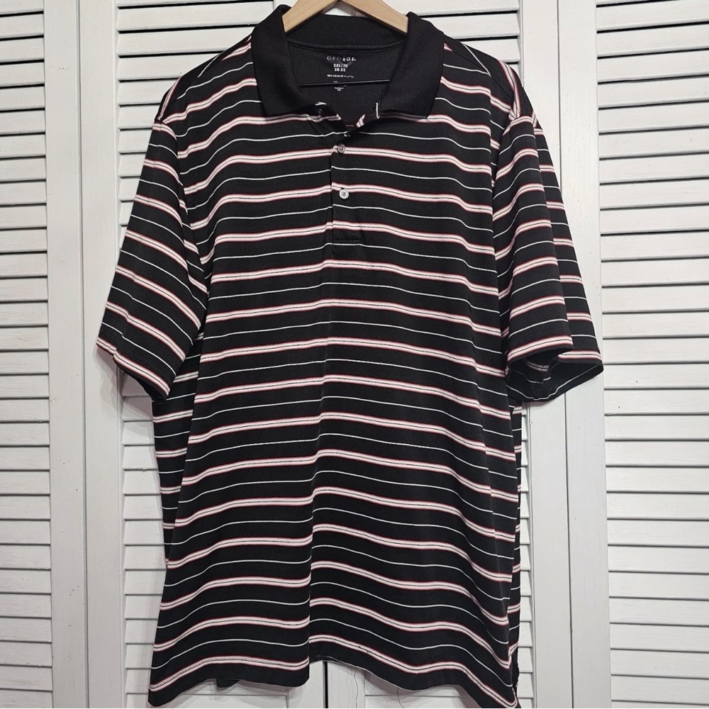 George‎ - Striped Polo Shirt